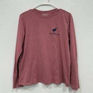 Bronco Adventure Graphic‎ Long Sleeve T Shirt Women's Size Large Red